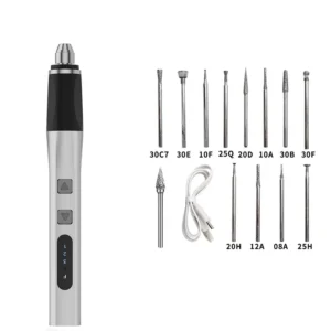 Electric Engraving Pen Rotary Tool Mini Grinder Cordless Lithium Battery Woodworking Carving Drill Multi-Use DIY Engraving Tool
