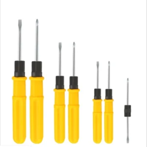 Electrician Multifunction Screwdriver Set with Slotted Star Flathead Tips Black Finish Anti slip Handle Covers