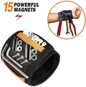 Embedded Super Strong Magnets Wrist Tool Pocket Wrist Magnetic Arm Band for Holding Tools Magnet Holder