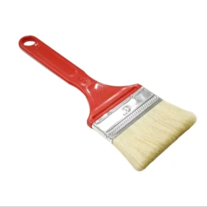 Ergonomically Designed Industrial 4 Inch Artist Paint Brush Natural Bristles Red PP Handle Polishing Dust Proof DIY ODM OEM