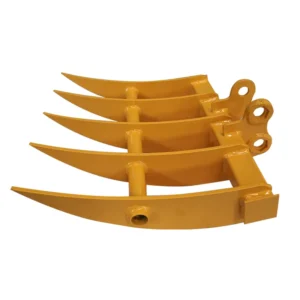 Excavator Manual Root Rakes Mechanical Big Ripper Rakes Hydraulic Titlting Bucket Root Rake for 1t 2t 3Ton Excavator