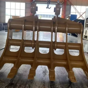 Excavator Root Rake Customised Factory Clearing Capacity Mechanical Hydraulic High Excavator Root Rake