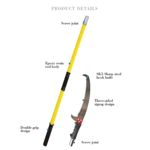 Extendable Tree Pruner Garden Tool Pole Saw Branch Long Reach Limb Cutter