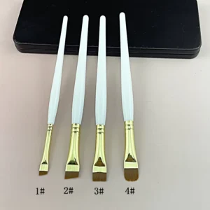 Eyebrow Eyelash Brush Eyebrow Mascara Brush with Opp Bag White Eyebrow Brush