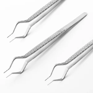 Eyelash Extension Tweezers Separating Tools Bulk Pearl Gold Tweezer Stand Volume Lash Tweezers Fiber Tip