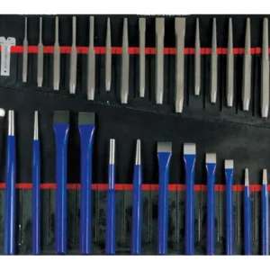 FLOURISH 28pcs 45# Steel Cold Chisel & Punch Set for DIY Woodworking
