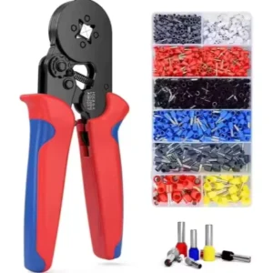FTTH Fiber Optic Equipment Wire Kit Ferrule Crimping Tool Kit Crimper Plier Set Industrial Soft Grip Plastic Nylon Sleeve