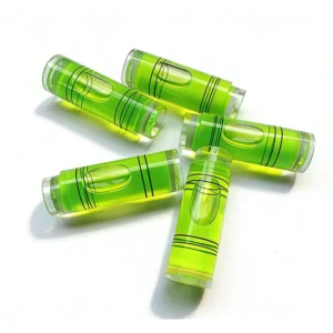 Factory Direct 13x40mm Acrylic Cylinder Bubble Level Vial Green High Accuracy Round Spirit Level Insert