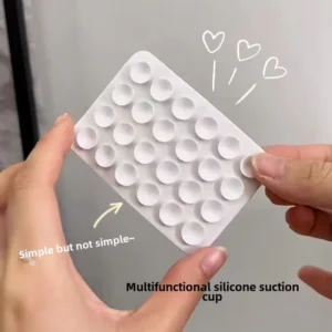 Factory Direct Creative Single Sided Square Silicone Phone Suction Cup Stand Selfie Fixed Household Sundries