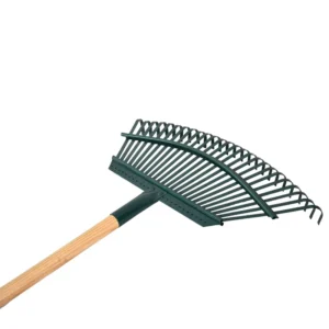 Factory Direct Industrial Manual Lightweight Durable Leaf Rake Wide 46cm 25 Tines OEM Garden Rake for Fast Yard Leaf Collection