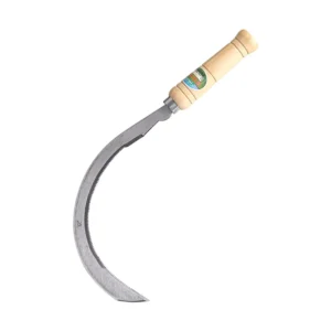 Factory Direct Sale Carbon Steel Garden Farming Tool Sickle with Wooden Handle for Cutting Grass