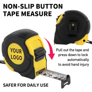 Factory Direct Supply Rubber Coated Measuring 3m 5m 7.5m 10m Steel Tape Measure