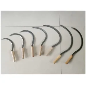 Factory Directly Sickle 202 SI202 8 Inch 20inch Farming Wooden Handle Harvesting Sickle Cutter Garden Farming Tools