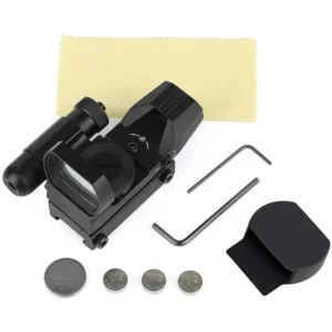 Factory HD101B Sight 4-point Line Red Green Dot Sight Optics with Red Laser Sight