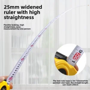 Factory High quality 5 meter Drop resistant Abrasion proof Self winding Steel Pocket Tape Measure Measuring Tape