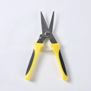Factory Industrial Electrician’s Stainless Steel Scissors Soft Grip Plastic Handle DIY Multi-Purpose Straight Elbow Shears