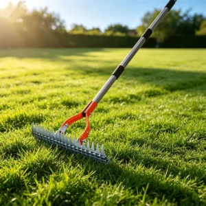 Factory Multi Tine Leaf Rake Adjustable Length Handle Garden Rake for Dead Grass Leaves and Yard Waste Cleanup