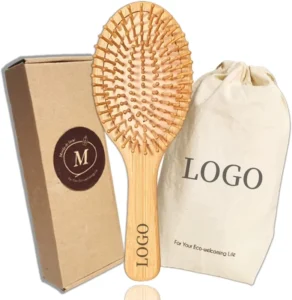 Factory Outlet Eco friendly Bamboo Hair Brush Hair Comb Custom Logo Wood Paddle Detangling Hair Comb Brush