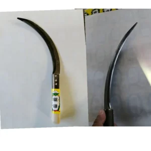 Factory Outlet Sickle 6.5 ” 7.5 ” 1.5 Inch 10.5mm Farming Wooden Handle Harvesting Sickle Farm Tools Garden Farming Tools