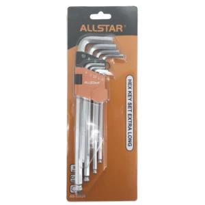 Factory Price Crv 9Pcs Hex Key Set Extra Long Durable Hex Key Set