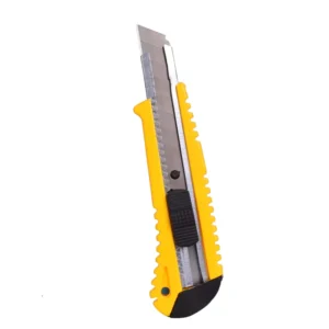 Factory Price Industrial Grade Push Button PP Handle Steel Blade Customized Utility Knife OEM Support