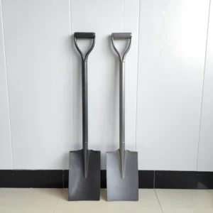 Factory Priced Full Steel Body Carbon Steel Square Shovel Spade with D Grip Handle