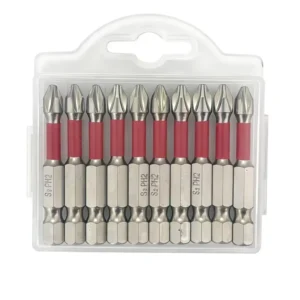 Factory Sale. 10 piece Set 50mm Industrial OEM DIY Anti slip Impact resistant Screwdriver Head. Magnetic PH2 Single HeadS2 Steel