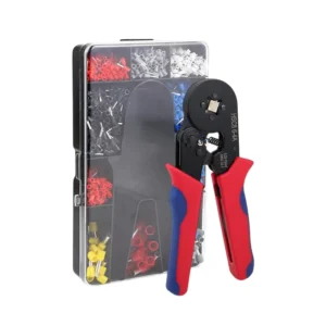 Factory Self-Adjustable HSC8 6-4 Crimper Plier Set 1200Pcs Metric Bootlace Ferrules Wire Terminal Crimping Hand Tool