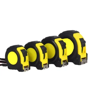 Factory Stainless Steel Tape Measure 5m Anti drop Thickened Hardened Automatic Retractable Rubber coated Box Ruler