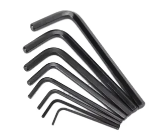 Factory Supply Industrial Metric Carbon Steel Hex Key Long T Handle L Shape Wrench 2.5Mm 3Mm 5Mm Sizes Black Oxide Allen