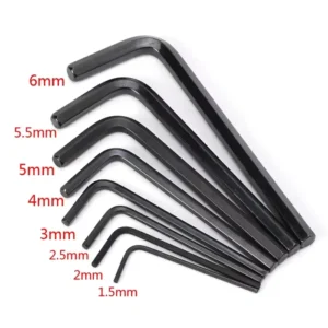 Factory Supply M1.5 M10 Flat Head T Handle 3Mm Hex Key Wrench L Shaped Allen Keys Set Wood Screw