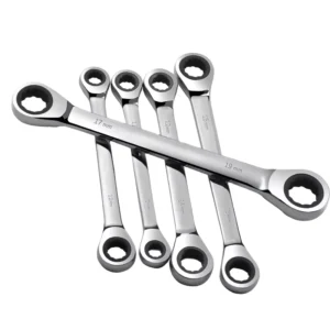 Factory Supply Manual Labor Saving Double Headed One Way Ratchet Wrench Plum Wrench Metric DIY Grade CRV OEM Customizable