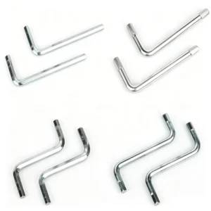 Factory Supply Metric M4 L Z Bend Hex Key Allen Key Carbon Steel Zinc Plated Hand Spanner for Furniture Assembly