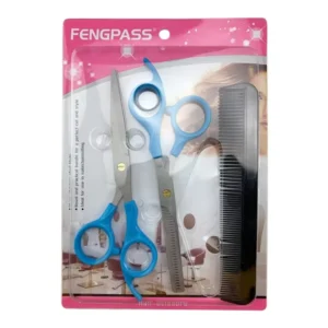 Fashion Design Beauty Hair Scissor Set Stainless Steel Serrated Custom Cutting Thinning Hair Shears Barber Scissors