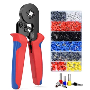 Ferrule Crimping Tool Kit Wire Stripper Crimper Crimping Tool Pliers Set 1200pcs Terminals Kit Ferrule Terminal Pliers