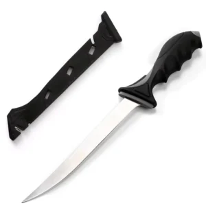 Fillet Knife Set Stainless Steel Blade Fishing Knife Flexible Handle Sheath Sharpener