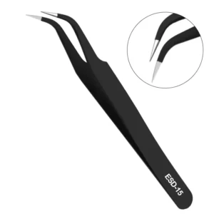 Fine Tip Anti static Tweezers Premium Stainless Steel for Pro Nail Art DIY Jewelry Crafting Customizable