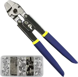 Fishing Crimping Pliers Hand Crimper Wire Cutters Fishing Leader Crimping Tool Crimp Sleeve Pliers B06