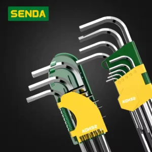 Flat Head Magnetic Aluminum Hex Key Set Industrial Grade for Home Garage Use Metric Measurement System