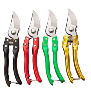 Flower Scissors Branch Pruner Shears Lawn Grass Shears for Tree Bypass SK5 Steel Long Length