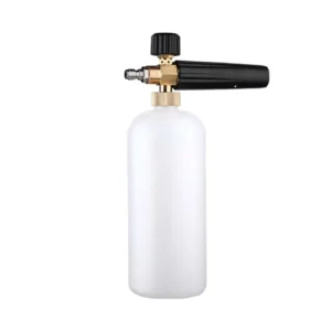 Foam Cannon High Pressure Scalloped Adjustable Cleaning Gun Foam Kettle 1/4′ Quick Connect Car Wash Foam Snow Cannon