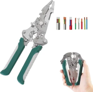 Folded 26 in 1 Wire Strippers Professional Electrician Multitool Stripper with Wire Cutting Pliers & Crimper for Electrical Work