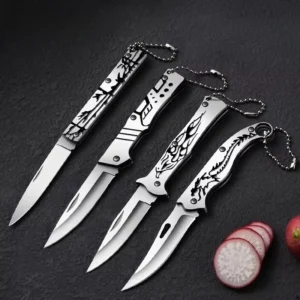 Folding Fruit Knife Household Portable Knife High Hardness Multifunctional Disassembly Delivery Knife 15.1cm U9195