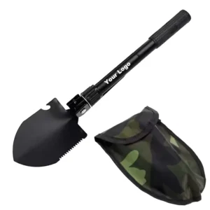 Folding Survival Shovel Camping Shovel W Pick Multitool Foldable Collapsible Spade for Camping Backpacking Gardening
