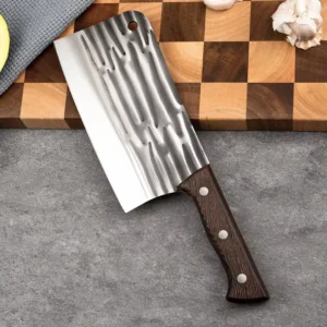 Forged Kitchen Knife 7.5″ with Wooden Handle Chef Knives Slicing Chopping Knife for Kitchen Cooking Cutting Tools Accessories
