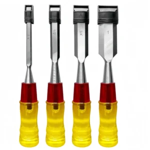 Forged Machine Polishing Professional 4pcs Wood Chisels Set Carbon Steel CRV Steel DIY Grade for Woodwork and Carving Knife