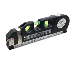 Four-in-one Multifunction Red Laser Level 25-meter Tape Measure Infrared Line Projector Spirit Level Battery-Powered Renovation