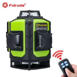 Fukuda 360 Degree Rotary Self Leveling Horizontal & Vertical 4D 16 Lines Laser Level Green Level for Indoor Outdoor