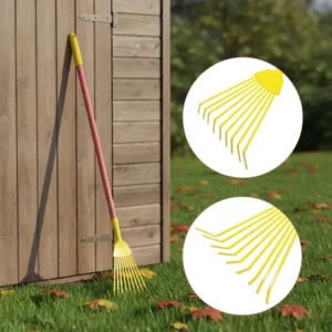 GIYU Brand Mini 9 Tine Kids Rake Kindergarten Children’s Garden Tool Lightweight Durable Leaf Rake Home Use Safe