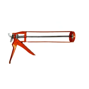 GK L003 Professional Manual Skeleton Caulking Gun Seam Sealing & Filling Gun Aluminum Alloy Industrial Customized Orange